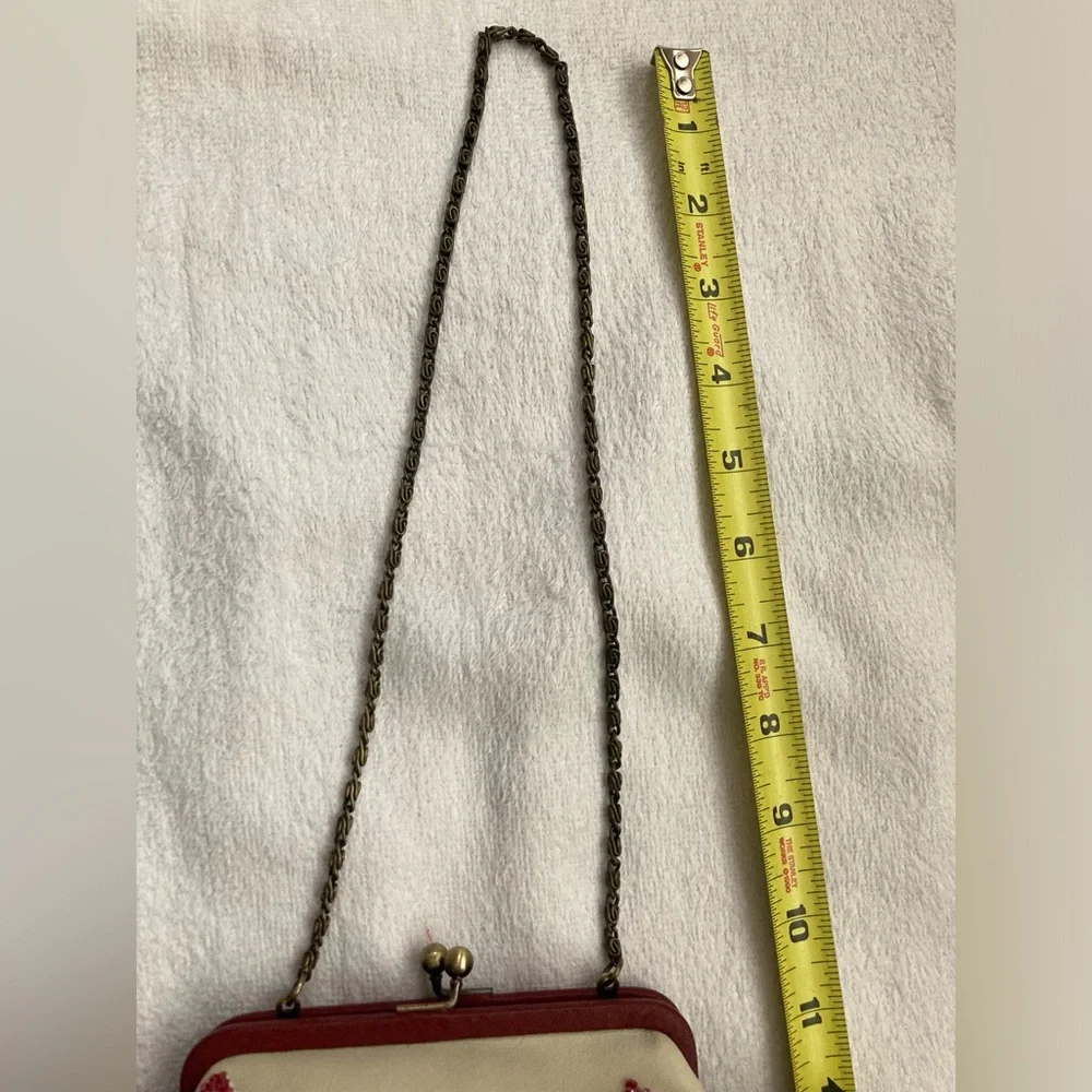 VTG Isabella Fiore Floral Embellished Clutch Bag NEVER USED - Picture 10 of 16